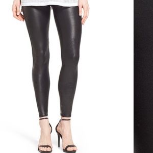 Spanx faux leather leggings size small